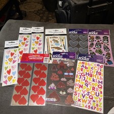 Scrapbook Embellishment Huge Lot Of Stickers New Sticko Mrs Grossman
