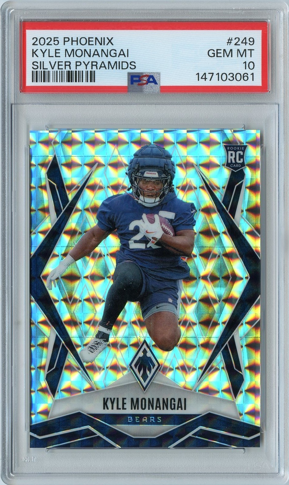 Kyle Monangai Panini Phoenix #249 Silver Pyramids