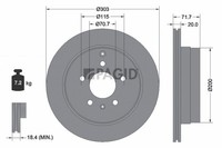 2X Pagid Bremsscheibe InnenbelüFtet Ø303Mm FüR Opel Antara L07 Chevrolet