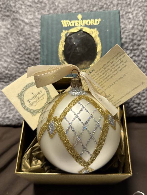Waterford Holiday Heirlooms Christmas Ornament Org Box Beautiful 1997
