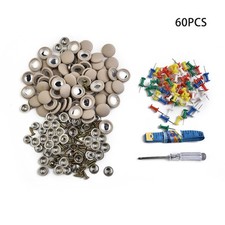Car Roof Buckle 60pcs Beige Buckle Screw Fix Sagging Headliner Easy Use