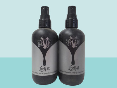 KAT VON D LOCK IT MAKEUP SETTING MIST 4 OZ NWOB LOT OF 2 *SEE DETAILS*