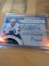  2017/18 Patrick Marleau Ud Premier Inked Script 1500 Games Played #73/99