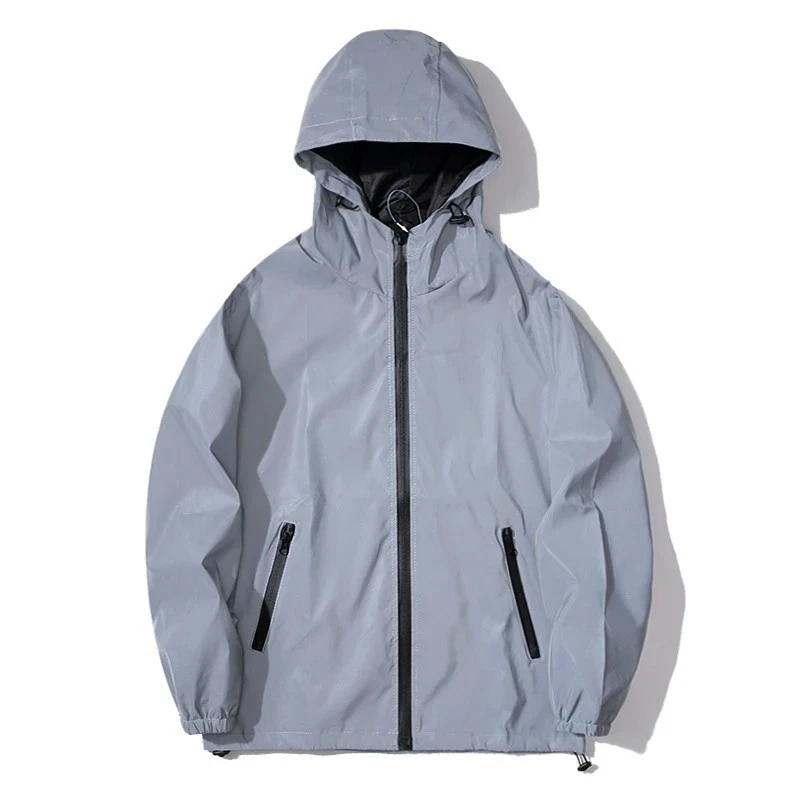 NEW SIZE Night Reflective Jackets Double Fabric Windbreaker Hooded Jacket Men
Opens in a new window