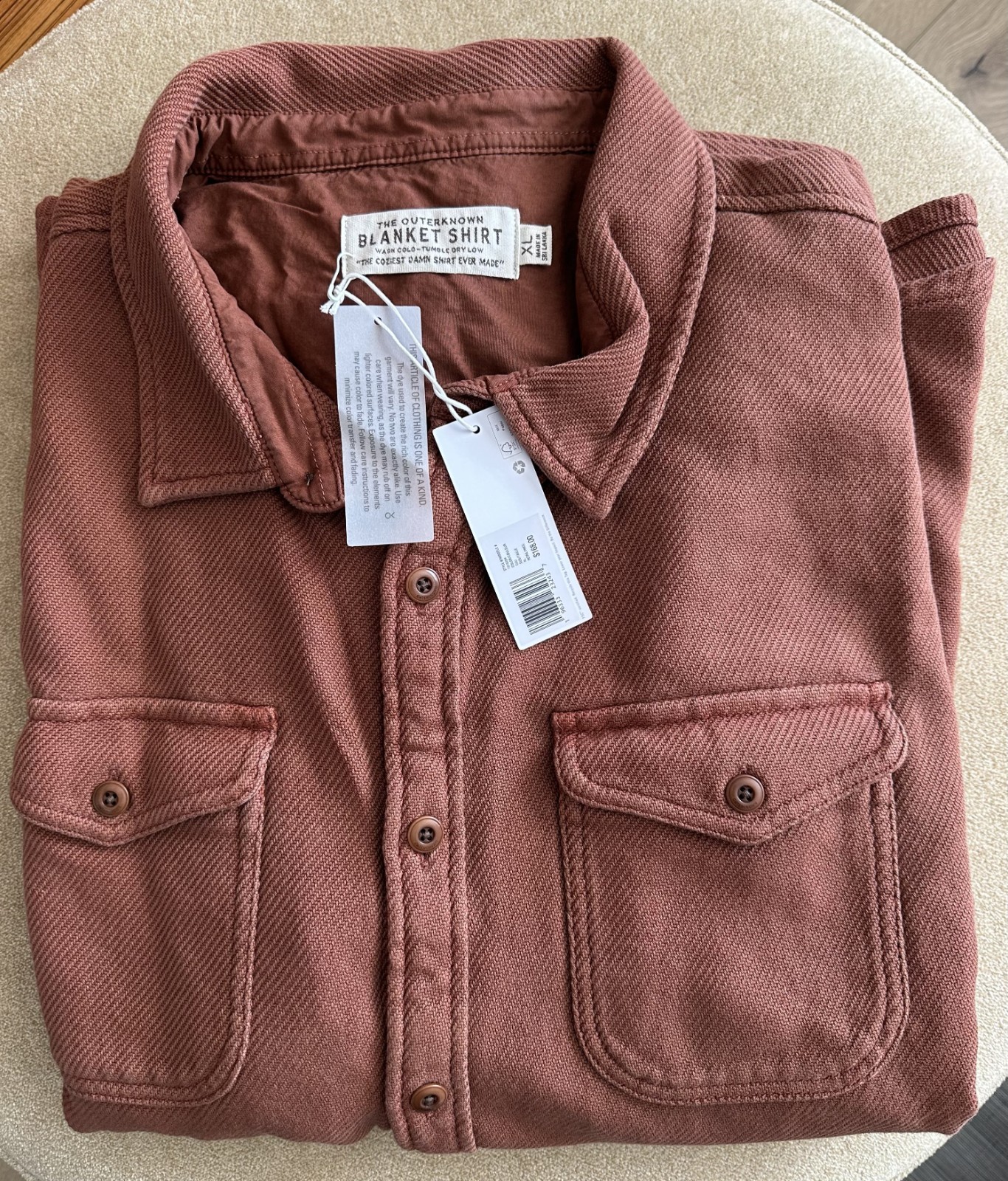 Outerknown Blanket Shirt New With Tags - Mens XL Chroma