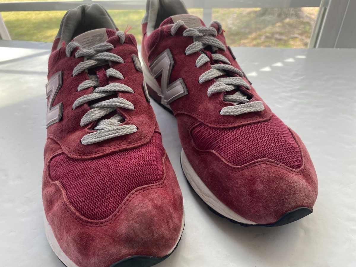 Men's Sz 12 D New Balance X J.Crew M1400F1 Cranberry Sneakers | eBay