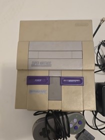 Super Nintendo Entertainment System SNES Console Bundle SNS-001 w/ Cables Tested