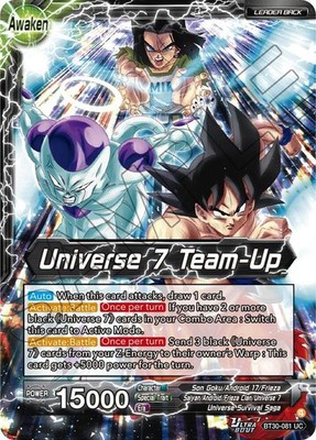 Son Goku, Android 17, & Frieza // Universe 7 Team-Up BT30-081 Uncommon