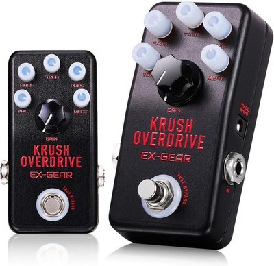 EX GEAR Krush Overdrive Pedal High-Gain Rock Metal Guitar Effects