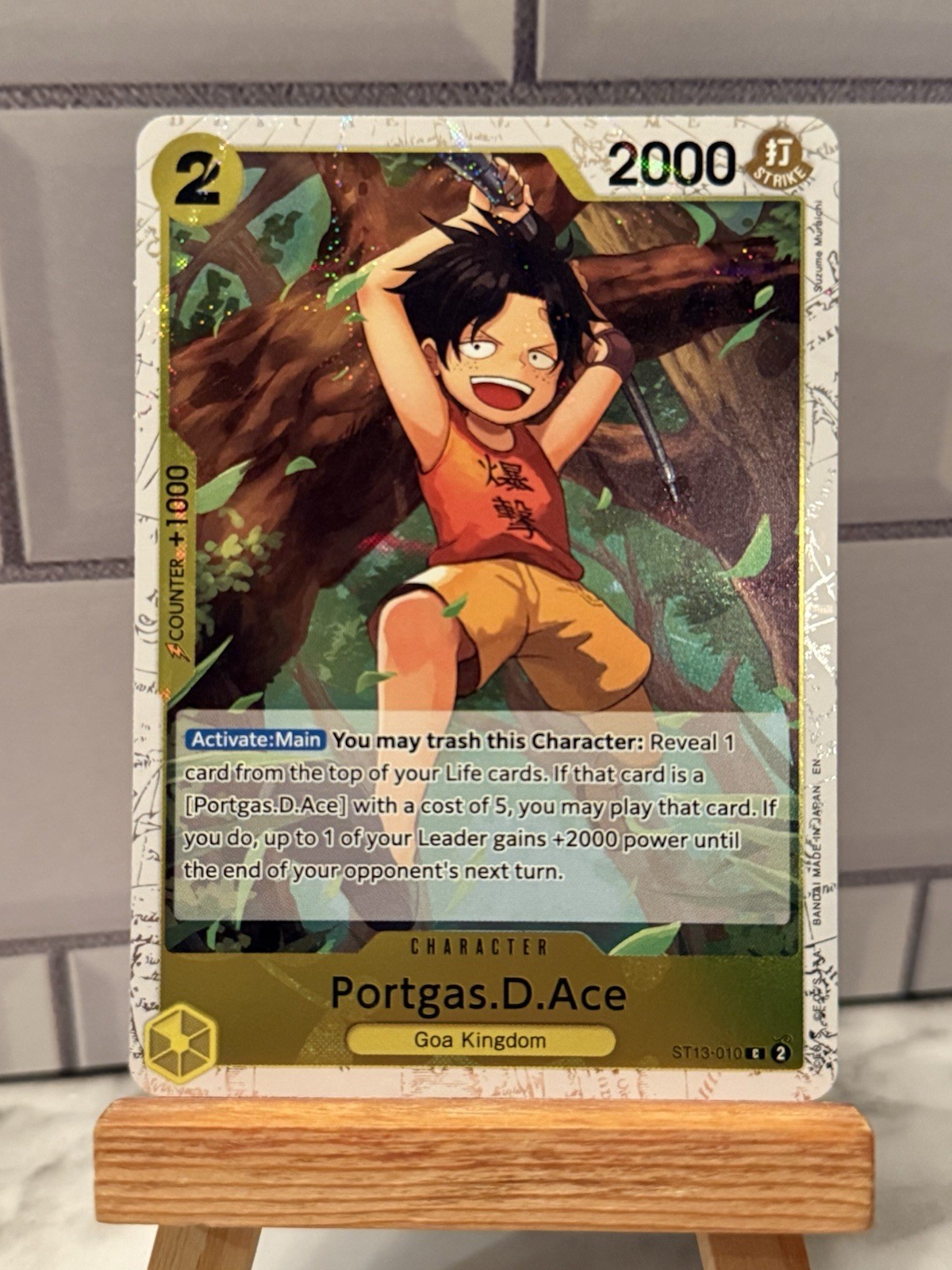 Portgas.D.Ace - (Pirate Foil) Foil C Premium Booster -The Best- Vol. 2 ST13-010