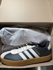 Image of Adidas Court Tourino Sneakers Black White Gum Sole Size 11.5 US