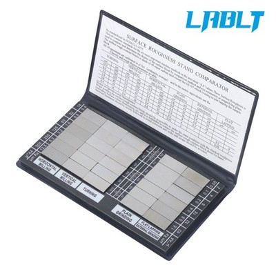LABLT 30Pcs Specimens Surface Roughness Standards Set 3 Flat With Ra0.05-12.5mm