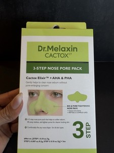 Dr. Melaxin CACTOX CT 3-Step Nose Pore Pack AHA PHA Blackhead Remover 3pcs