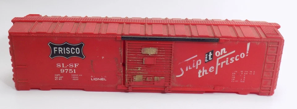 Vtg /O/ Lionel / FRISCO / SL-SF #9751 / BOX CAR / SHELL - Image 3 of 4