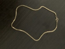 9ct Gold Box Chain 16inchs 15.5g Fully Hallmarked Comes In Box