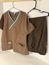 Brown Size XL Landau Scrub Pants Unisex Bonus Free Urbane Scrub Top XL Two Color