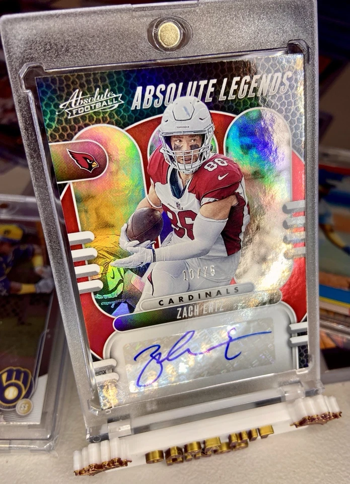 🔥ZACH ERTZ 2023 Absolute - Absolute Legends Signatures  #AL-ZE RED /75 (AU) HOF - Image 3 of 4