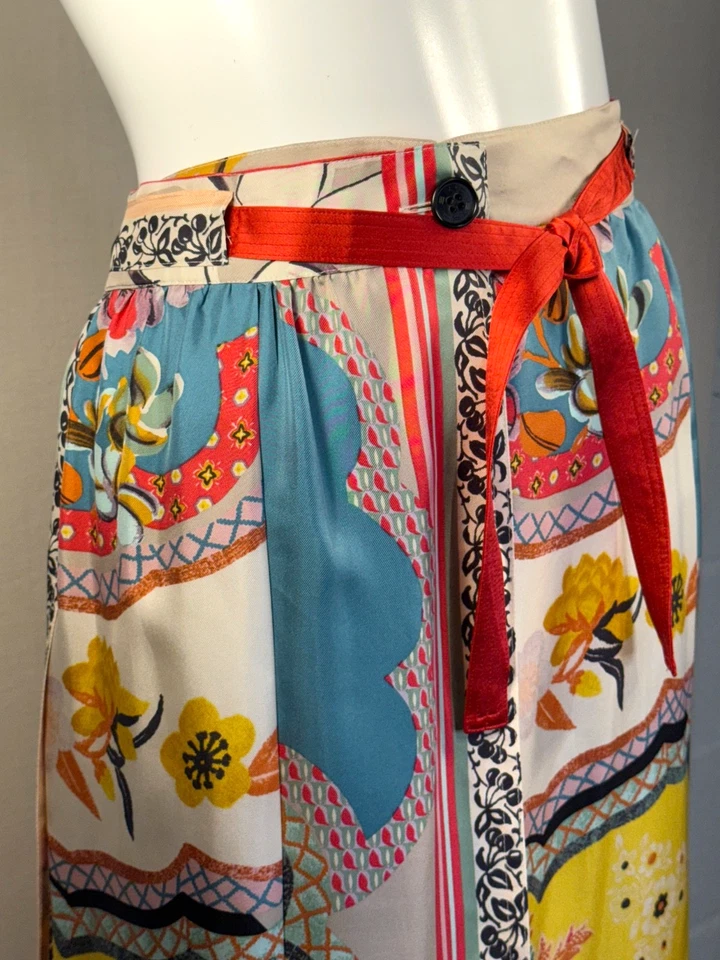 Falda envolvente con estampado de bufanda con paneles ETRO Milano TALLA IT44 US10, Bergdorf Goodman Nueva Foto 2 de 4
