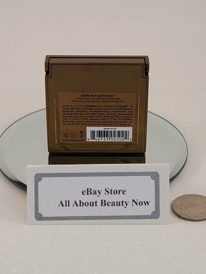 Tarte Amazonian Clay Waterproof Bronzer PARK AVE PRINCESS 0.11 oz TRAVEL Sz NWOB - Image 4 of 4