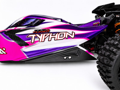 ARRMA TYPHON 6S Side Flaps / Karosserieschutz aus PA12CF Carbon-Nylon