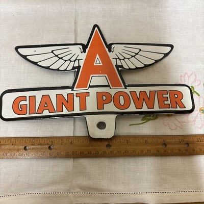 Tydol Flying A Gasoline Large 11  Embossed Metal Steel Sign  Giant Power  T-59