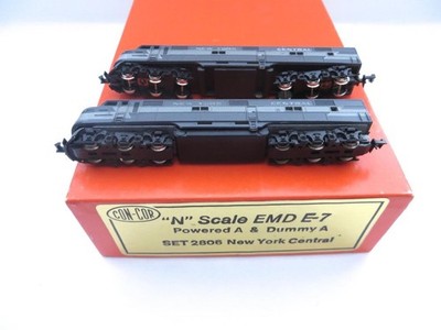 N ConCor New York Central E-7 Diesel Locomotives in the AB Configuration Boxed