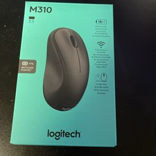 Logitech - M310 Wireless Optical Ambidextrous Mouse - Wireless - Black