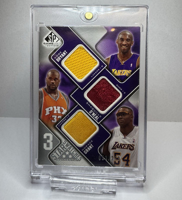 2009-10 SP Game Used #3S-BOF Kobe Bryant Shaq H. Grant Swatches /299