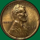 1938-D Lincoln Wheat Cent Brilliant Uncirculated BU Coin #34078