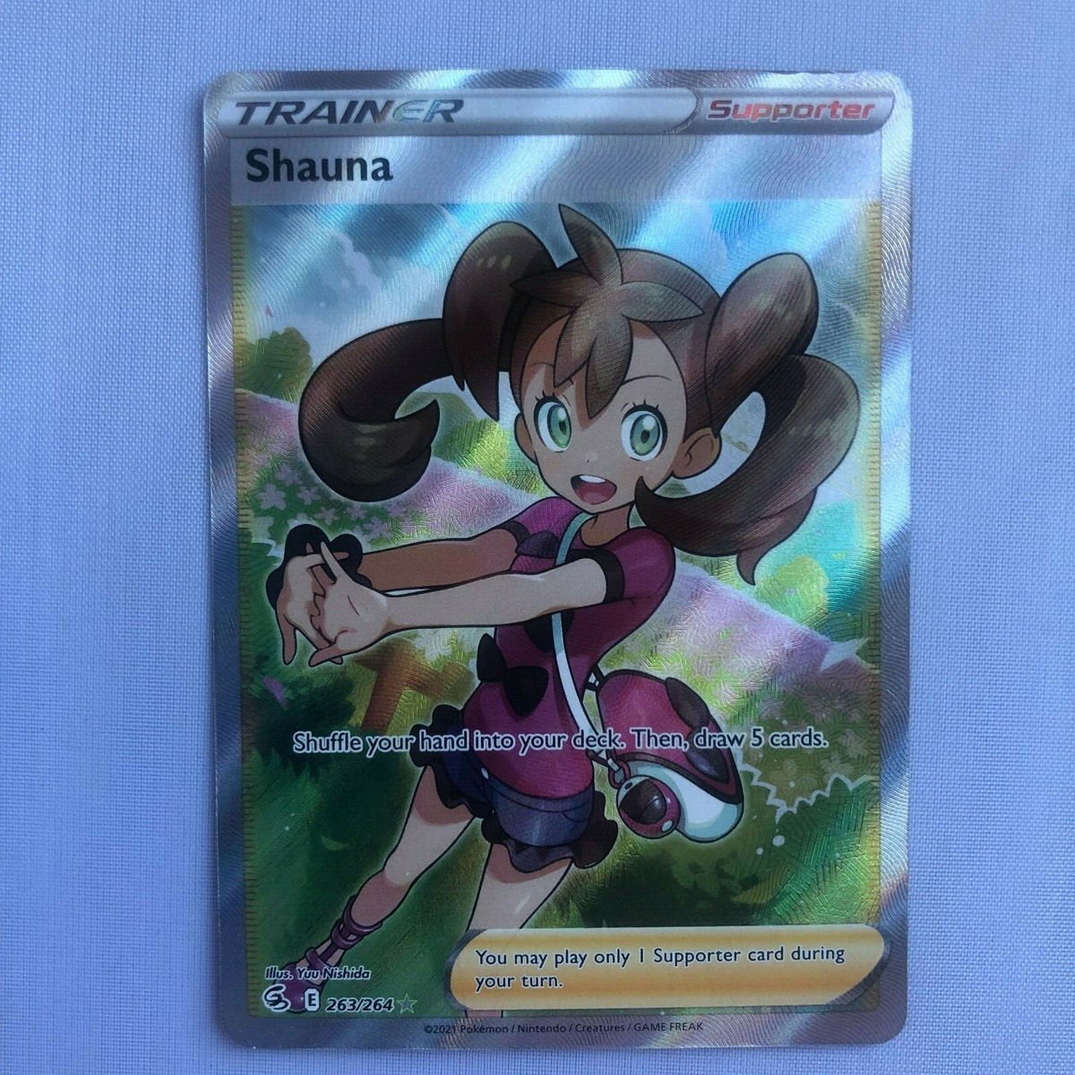 Shauna 263/264 NM/M Full Art Fusion Strike Pokemon Card | eBay