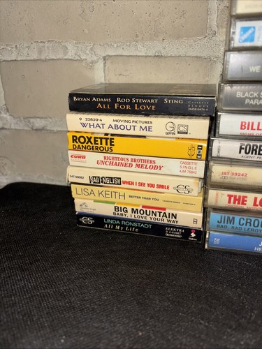 Huge 148 Vintage Cassette Tape Lot 60s-80s Rock Pop All Tested Working - Picture 3 of 20