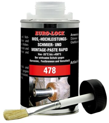 Euro-Lock LOS 478 MoS²-Hochleistungs-Montagepaste 500g Pinsel