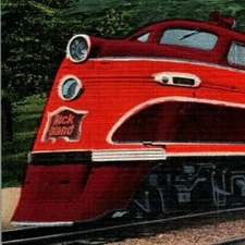 Vintage Linen Postcard Rocky Mountain Rocket Pikes Peak Rock Island Unposted 