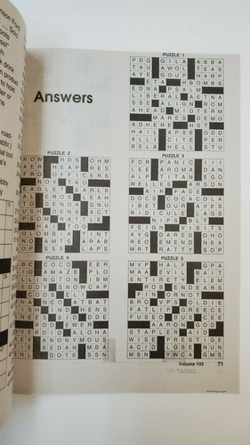 New 4 Large Print Great Big Crosswords Kappa Puzzle Books Vol#163-166  Fun Hobby - Imagen 7 de 7