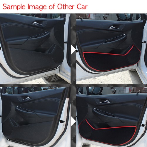 Negro con cubierta de panel de puerta interior de terciopelo línea LED para Hyundai i30N 2018 - Imagen 3 de 3