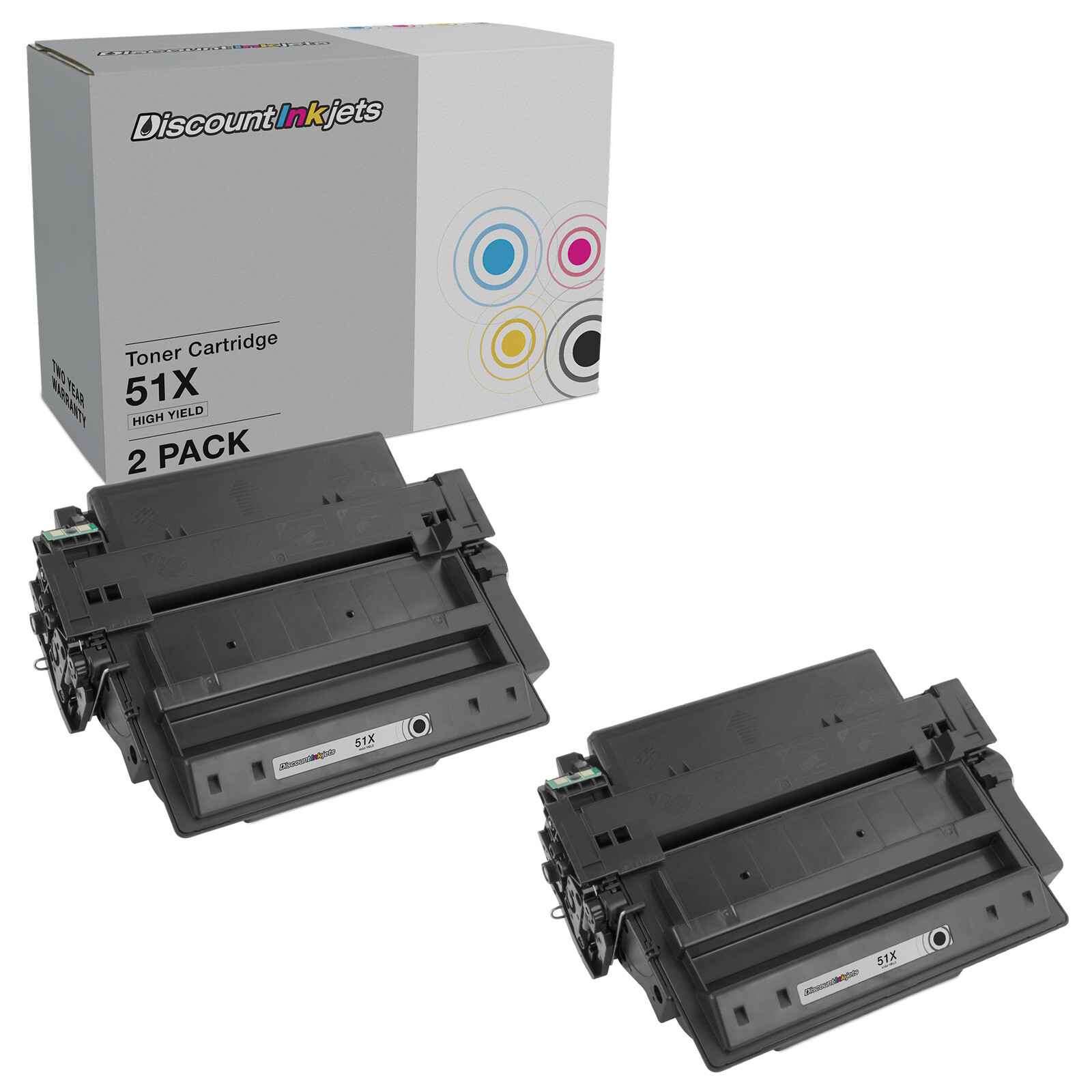 Replacement HP 51X Q7551X High Yield Toner Cartridge (Black, 2Pack) eBay