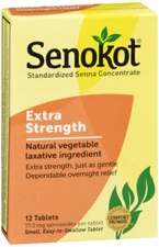 Senokot Extra Strength Tablets sennosides  12 Tablets