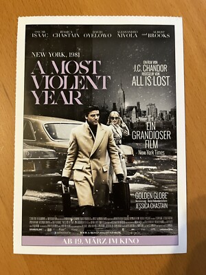 A Most Violent Year - Filmkarte Filmplakatkarte Cinema - Jessica Chastain