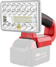 LED Work Light for Milwaukee 18V Li-ion Battery Adaptor Cordless Flashlight