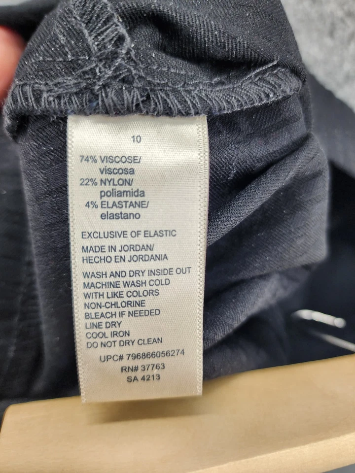 Pantalones Rafaella para mujer 10 cómodos negros pierna ajustada Foto 4 de 4