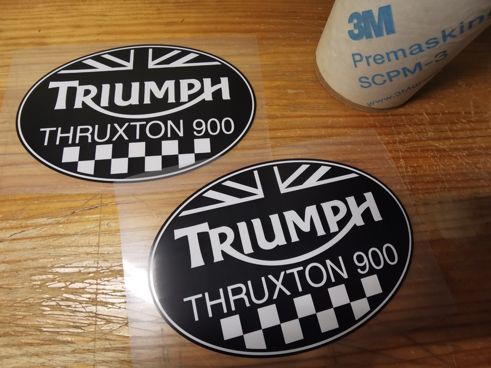 T900 Sticker Triumph Thruxton 900 Decal Set X2 Vinyl Stickers | Spain