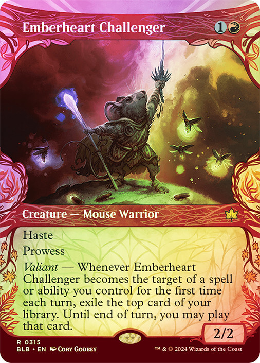 MTG FOIL Emberheart Challenger Showcase - Bloomburrow #315 | eBay