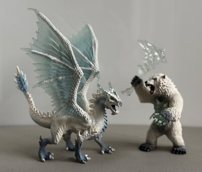 Schleich Eldrador Eisdrache 73527, Blizzard Bär 42510, Set 2-tlg.
