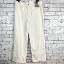 MADEWELL NWD Emmett Wide-Leg Full Length Tile White Jean Jeans sz 32 NR113