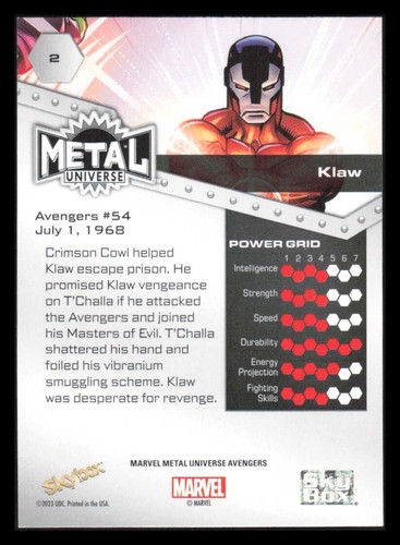 2023 Skybox Avengers Marvel Metal Universe Base Copper Cards You Pick & Choose - Picture 29 of 89