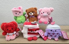 Bum Bumz SweetBumz 5" Valentine's Plush COMPLETE SET Of 6 Ruth/Blaise/Pepper    