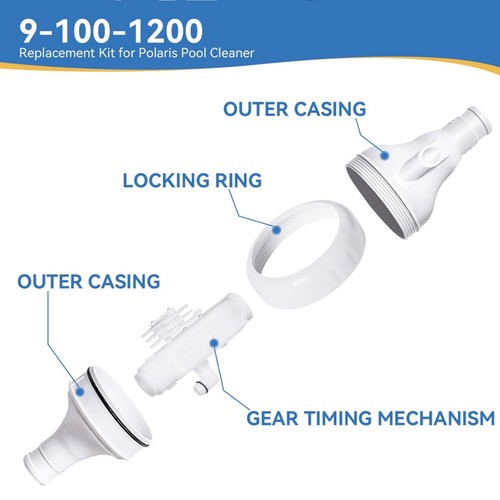 New Durable PC Pool Cleaner Backup Valve Kit 9-100-1200 For Polaris Zodiac 360 - Picture 15 of 19