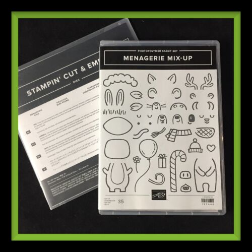 Stampin' Up! MENAGERIE MIX-UP Stamp Set & MENAGERIE Dies **NEW** #318