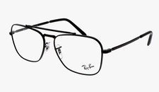 New RAY-BAN NEW CARAVAN Rx-able Eyeglasses RB 3636-V 2509 58-15 140 Black Frames