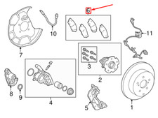 LEXUS NX AZ10 Bremsbelagsatz hinten 0446678020 04466-78020 NEU ORIGINAL